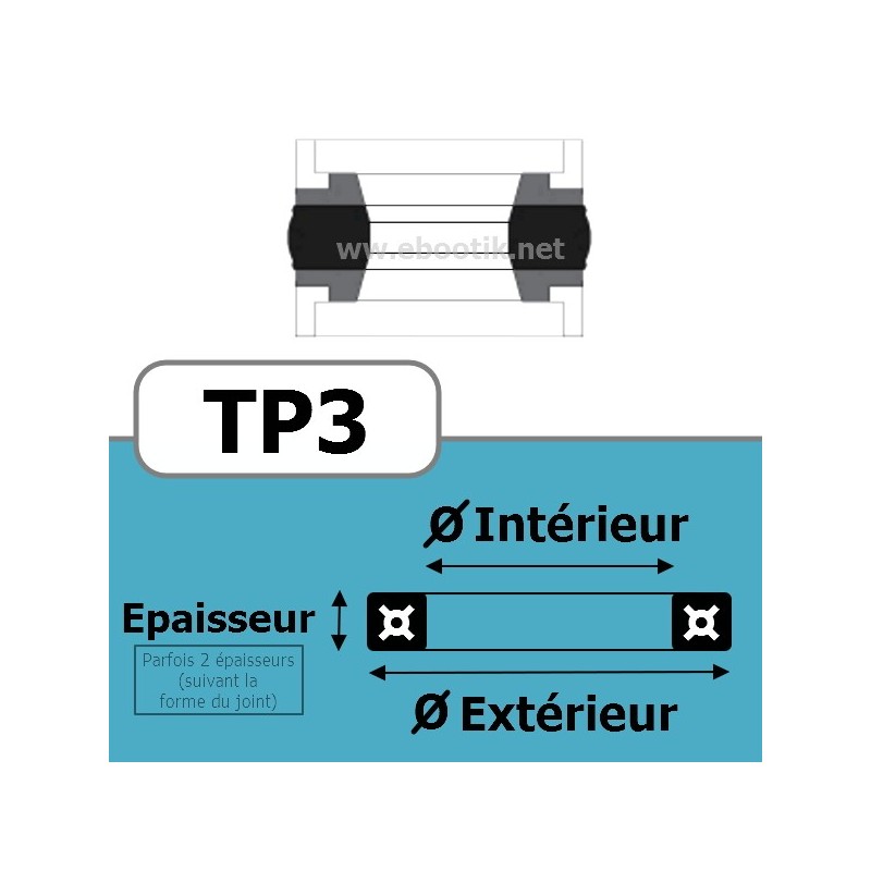 31.75x19.05x15.87x6.35 TP3 NBR